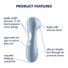 Obraz 10/10 - Satisfyer Pro 2 Gen2 - nabíjací stimulátor klitorisu (tyrkysový)