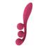 Obraz 1/10 - Satisfyer Tri Ball 1 - dobíjací multifunkčný vibrátor (červený)