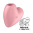 Obraz 7/8 - Satisfyer Cutie Heart - nabíjací stimulátor klitorisu so vzduchovou vlnou (ružový)