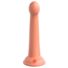 Obraz 7/8 - Dillio Secret Explorer - silikónové dildo so svorkou (17 cm) - oranžové