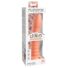 Obraz 4/8 - Dillio Wild Thing - silikónové dildo s drážkami (19 cm) - oranžové
