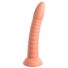 Obraz 6/8 - Dillio Wild Thing - silikónové dildo s drážkami (19 cm) - oranžové