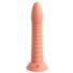 Obraz 7/8 - Dillio Wild Thing - silikónové dildo s drážkami (19 cm) - oranžové
