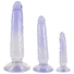 Obraz 3/9 - Crystal Clear - anal trainer dildo set - 3 pcs (transparent-blue)