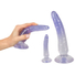 Obraz 5/9 - Crystal Clear - anal trainer dildo set - 3 pcs (transparent-blue)