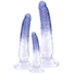 Obraz 7/9 - Crystal Clear - anal trainer dildo set - 3 pcs (transparent-blue)