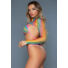 Obraz 2/3 - Dream In Colors Bra Set With Cropped Top - Rainbow