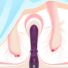 Obraz 8/8 - Tracy's Dog Crybit - vodotesný vibrátor na klitoris na batérie (fialový)