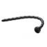 Obraz 3/5 - Hosed Swirl Thin Anal Snake 18 - análny vibrátor so svorkami (čierny)