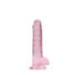 Obraz 4/7 - REALROCK -  priesvitné realistické dildo - ružové (17cm)
