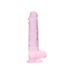 Obraz 4/7 - REALROCK -  priesvitné realistické dildo - ružové (19cm)