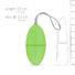 Obraz 5/5 - Easytoys – vibračné vajíčko so 7 rytmami a diaľkovým ovládačom (zelené)