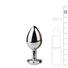 Obraz 4/4 - Easytoys Metal No.7 – análne dildo s bielym kamienkom v tvare srdiečka (3cm)