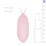Obraz 10/13 - LUV EGG - nabíjacie vibračné vajíčko na diaľkové ovládanie (ružové)