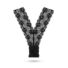 Obraz 10/11 - Pantyrebel - nabíjacie vibračné čipkované tangá - čierne (S-L)