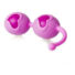 Obraz 2/3 - FEELZTOYS Desi – dvojica srdiečkových venušinych guličiek (fialovo-ružová)