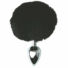Obraz 1/2 - Sportsheets Sincerely – kovové análne dildo so zajačím chvostíkom (strieborné-čierne)