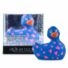 Obraz 1/5 - My Duckie Romance 2.0 - vodotesný vibrátor na klitoris - kačička so srdiečkami (modro-ružová)