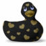 Obraz 4/5 - My Duckie Romance 2.0 - vodotesný vibrátor na klitoris - kačička so srdiečkami (čierno-zlatá)